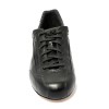 Sneakers da ballo per uomo latino americano tango argentino ballo da sala liscio pelle nera suola cuoio pomiciato  tacco 20