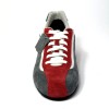 Sneakers da ballo uomo latino tango argentino ballo da sala tessuto bianco camoscio rosso grigio suola bufalo tacco 20