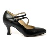 Scarpa da ballo donna ballo da sala liscio latino tango pelle nera sottopiede memory suola cuoio pomiciato tacco 70