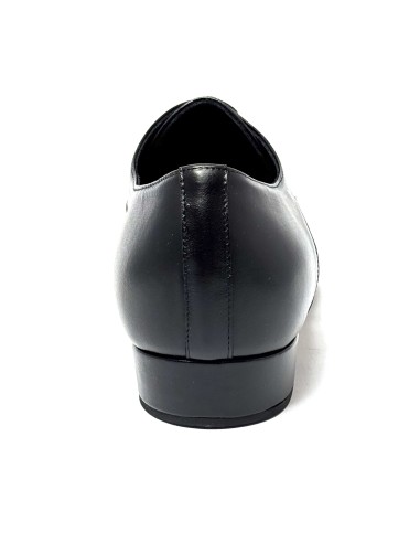 Scarpa da ballo uomo ballo da sala liscio tango latino pelle nero sottopiede memory suola cuoio pomiciato tacco 25