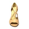 Scarpa da ballo donna tango argentino latino americano ballo da sala liscio pelle carne suola cuoio pomiciato tacco 90 stiletto
