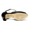 Scarpa da ballo donna ballo da sala liscio latino americano tango memory pelle nero suola cuoio pomiciato tacco 50 rocchetto