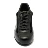 Sneakers da ballo donna allenamento ballo da sala latino americano tango pelle nera camoscio nero suola bufalo tacco 40