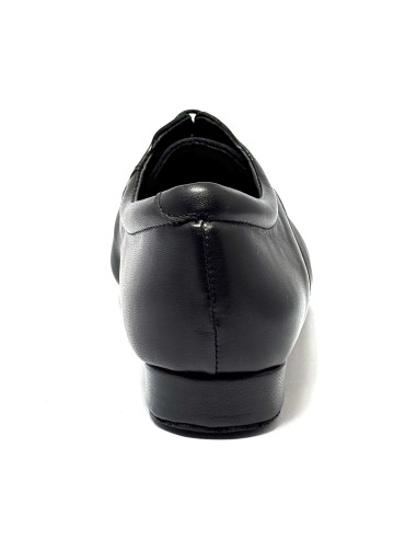 Scarpa da ballo uomo ballo da sala liscio latino americano tango argentino neoprene pelle nero suola bufalo tacco 20