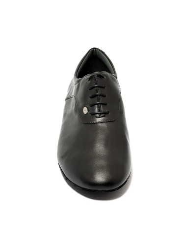 Scarpa da ballo uomo ballo da sala liscio latino americano tango argentino sottopiede in memory pelle nero suola bufalo tacco 20