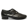 Scarpa da ballo uomo ballo da sala liscio latino americano tango argentino sottopiede in memory pelle nero suola bufalo tacco 20