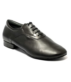 Scarpa da ballo uomo ballo da sala liscio latino americano tango argentino sottopiede in memory pelle nero suola bufalo tacco 20