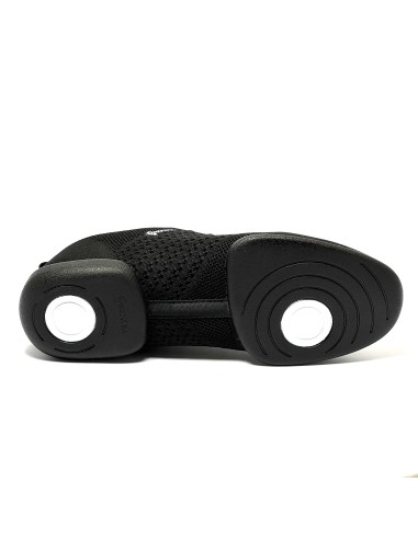 Sneaker da ballo unisex allenamento ballo da sala latino tango suola spezzata tessuto traspirante nero suola gommina