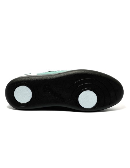 Sneaker da ballo uomo latino americano salsa bachata kizomba pelle bianco nero verde suola gommina da ballo comodissime