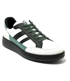 Sneaker da ballo uomo latino americano salsa bachata kizomba pelle bianco nero verde suola gommina da ballo comodissime