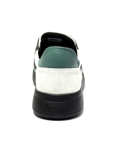 Sneaker da ballo uomo latino americano salsa bachata kizomba pelle bianco nero verde suola gommina da ballo comodissime