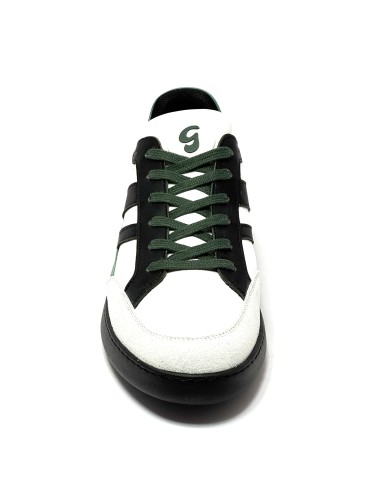 Sneaker da ballo uomo latino americano salsa bachata kizomba pelle bianco nero verde suola gommina da ballo comodissime