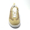 Sneaker da ballo unisex latino americano salsa bachata kizomba nabuk tessuto traspirante camel suola gommina da ballo