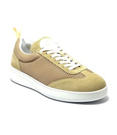 Sneaker da ballo unisex latino americano salsa bachata kizomba nabuk tessuto traspirante camel suola gommina da ballo