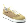 Sneaker da ballo unisex latino americano salsa bachata kizomba nabuk tessuto traspirante camel suola gommina da ballo