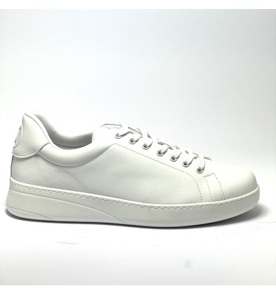 Sneaker da ballo unisex latino americano salsa bachata kizomba sottopiede memory pelle bianca suola gommina da ballo