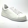 Sneaker da ballo unisex latino americano salsa bachata kizomba sottopiede memory pelle bianca suola gommina da ballo