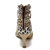 Scarpa da ballo donna latino americano ballo da sala liscio tango pelle leopardo memory suola bufalo t5acco 60 rocchetto