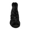 Scarpa da ballo donna latino americano salsa bachata kizomba ballo da sala tango nabuk rete nero suola bufalo tacco 60