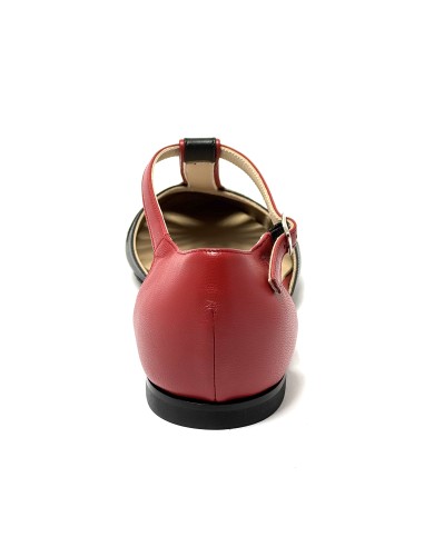 Scarpa da ballo donna ballo da sala liscio boogie woogie swing lindy hop pelle nero rosso memory suola cuoio pomiciato tacco 10