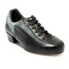 Sneakers da ballo donna ballo da sala liscio allenamento latino tango pelle nero camoscio grigio suola cuoio pomiciato tacco 40