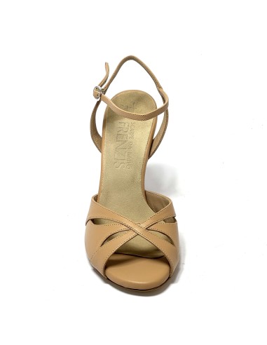 Scarpa da ballo donna tango argentino ballo da sala latino pelle carne sottopiede memory suola cuoio pomiciato tacco 90