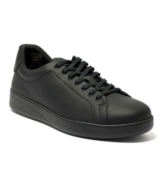 Sneaker da ballo unisex latino americano salsa bachata kizomba sottopiede memory pelle nero suola gommina da ballo
