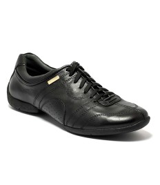 Sneaker da ballo uomo latino caraibici salsa bachata kizomba ballo da sala tango pelle nero suola gommina da ballo