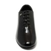 Scarpa da ballo uomo ballo da sala liscio standard latino tango argentino tomaia in vernice nero suola in bufalo tacco 25