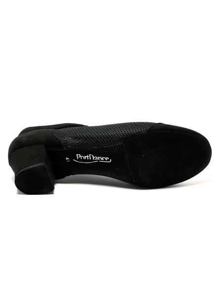 Scarpa da ballo unisex allenamento latino americano caraibico ballo da sala tango nabuk tessuto nero suola bufalo tacco 40