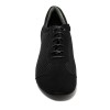 Scarpa da ballo unisex allenamento latino americano caraibico ballo da sala tango nabuk tessuto nero suola bufalo tacco 40