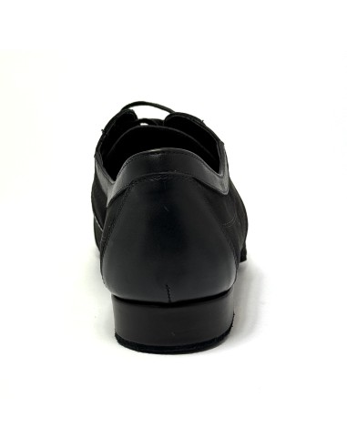 Sneaker da ballo uomo ottima per latino americano caraibici ballo da sala tango pelle camoscio nero suola bufalo tacco 20