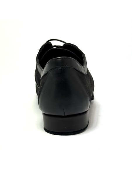 Sneaker da ballo uomo ottima per latino americano caraibici ballo da sala tango pelle camoscio nero suola bufalo tacco 20