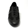 Sneaker da ballo uomo ottima per latino americano caraibici ballo da sala tango pelle camoscio nero suola bufalo tacco 20