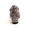 Scarpe da ballo donna allacciate articolo PD LEOPARD pelle leopardata suola bufalo tacco 40