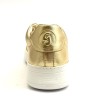 Sneaker da ballo donna salsa bachata e altri balli articolo PD GR DUBAI pelle platino suola gommina da ballo