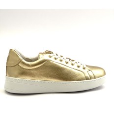 Sneaker da ballo donna salsa bachata e altri balli articolo PD GR DUBAI pelle platino suola gommina da ballo