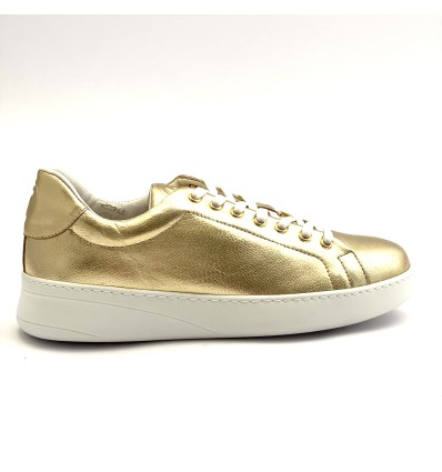 Sneaker da ballo donna salsa bachata e altri balli articolo PD GR DUBAI pelle platino suola gommina da ballo