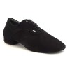 Scarpe da ballo uomo ballo da sala salsa bachata latino tango articolo PD030 PRO nabuk nero suola bufalo tacco 20