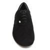 Scarpe da ballo uomo ballo da sala salsa bachata latino tango articolo PD030 PRO nabuk nero suola bufalo tacco 20