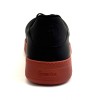Sneaker da ballo uomo salsa bachata e altri balli  articolo PD GR CHICAGO pelle nera suola in gommina rossa