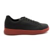 Sneaker da ballo uomo salsa bachata e altri balli  articolo PD GR CHICAGO pelle nera suola in gommina rossa