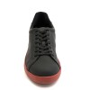 Sneaker da ballo uomo salsa bachata e altri balli  articolo PD GR CHICAGO pelle nera suola in gommina rossa