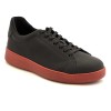 Sneaker da ballo uomo salsa bachata e altri balli  articolo PD GR CHICAGO pelle nera suola in gommina rossa