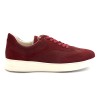 Sneaker da ballo uomo salsa bachata e altri balli articolo PD GR FLORENCE nabuk rosso suola gommina bianca