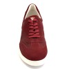Sneaker da ballo uomo salsa bachata e altri balli articolo PD GR FLORENCE nabuk rosso suola gommina bianca