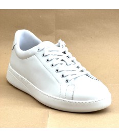 Sneaker da ballo unisex latino americano salsa bachata kizomba sottopiede memory pelle bianca suola gommina da ballo
