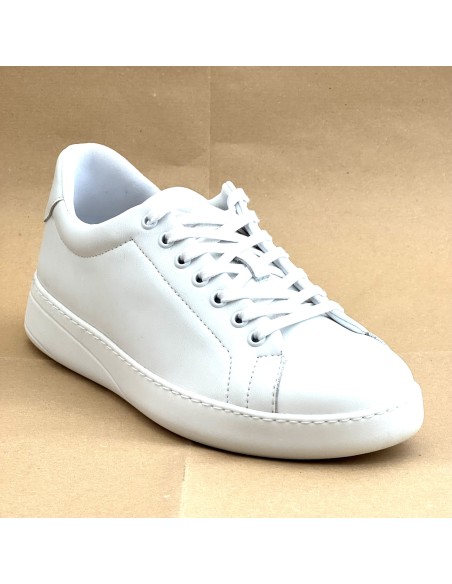 Sneaker da ballo unisex latino americano salsa bachata kizomba sottopiede memory pelle bianca suola gommina da ballo