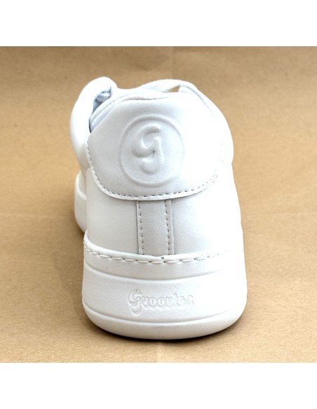 Sneaker da ballo unisex latino americano salsa bachata kizomba sottopiede memory pelle bianca suola gommina da ballo