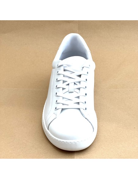 Sneaker da ballo unisex latino americano salsa bachata kizomba sottopiede memory pelle bianca suola gommina da ballo